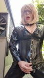 Rachel Strokes It With Her Latex Catsuit and Thigh Boots snapshot 9