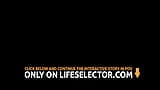 Lifeselector - Seksowna brunetka Lisa Belys zostaje z powrotem włączona do kutasa w POV snapshot 20