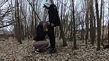 Topless Outdoor Blowjob in the Cold snapshot 1