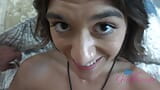 Amatoriale Aubry Babcock lo prende a pecorina e fa un epico footjob POv snapshot 18