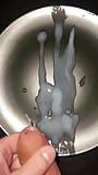 Huge cumshot on a plate with some cumplay snapshot 5