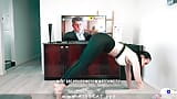 Stiefmutter in Leggings macht Yoga, aber Stiefsohn kann nicht fernsehen und fickt Stiefmutter! Kisscat snapshot 1