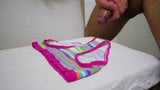 Cumming on cute little colorful panties snapshot 5