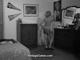 Chubby Blonde Undressing and Posing (1960s Vintage) snapshot 13