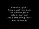 Princess Karpani's chastityboi is a kinky faggot snapshot 1