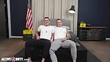 Beefcake Soldier Flip Fucks Tatted Hunk Guido - snapshot 2