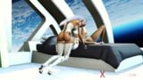 Hot alien sex in Saturn orbit. Sexy blonde loves black cock snapshot 5