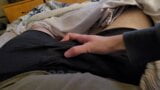 Teen teases cock through boxers for cumshot snapshot 3
