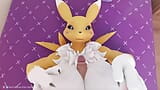 Sexy peituda renamon dando peitos em primeiro plano snapshot 1