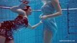 Hottest underwater girls stripping – Dashka and Vesta snapshot 9