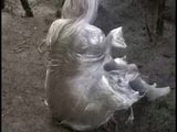 uk blonde naked covered in cling film snapshot 12