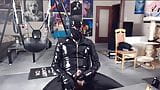 Horny in dark rubber with super plug snapshot 10