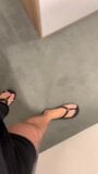 XXL Cock piss in furniture store on the floor snapshot 2