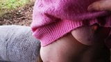 57 titslaps in pullover in public snapshot 4