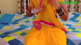 Yellow saree blouse petticoat snapshot 4