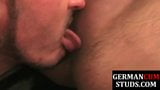 Athletic German creampied during bareback duo snapshot 15