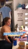 Katherine McPhee in a bra getting ready & dancing backstage snapshot 5