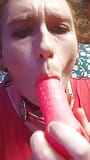 Śliczne femboy ssanie dildo snapshot 4