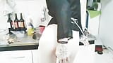 Sissy Aniya - tgirl housewife cumshot in the kitchen snapshot 5