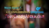 MILF real Candy Alexa habla sucia mientras se folla a sí misma snapshot 10