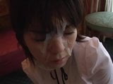 Boneca japonesa leva um belo facial entre os olhos snapshot 5