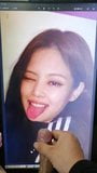 Blackpink Jennie cum tributo cum na língua snapshot 3