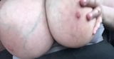 Veiny Huge Natural Tits Boobs tease in a car snapshot 6