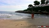 Babes geneukt op het strand door haar minnaar snapshot 2