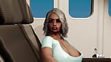 Ms. Jiggles Gets raunchy on the airplane snapshot 9