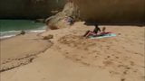 Threesome on beach snapshot 6