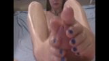 Teen oiled footjob snapshot 19