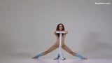 Ursula Fe brunette curly hair gymnast snapshot 16