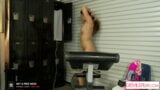 She Has Hard Solo Gym Training With Huge Dildos And Vibrator snapshot 2