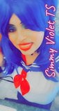 Simmy Violet TS indossa un abito cosplay sexy che balla snapshot 6