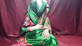 Pahli bar bhabhi green sharre me hard chudai snapshot 1