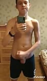 Hot twink cumming in front of mirror snapshot 8