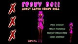 Adult ebony latex doll snapshot 1