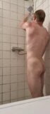 muscle guy take a shower and fast hair cut snapshot 5