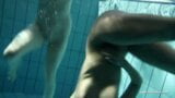 Zuzanna and Lucie kissing underwater snapshot 8