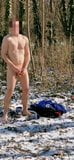 Naked public jerk off in the snow snapshot 6