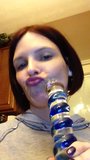 Long Tongue  Glass Dildo snapshot 9