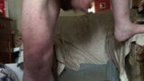 Wanking on the back of a chair, plus cumshot snapshot 11