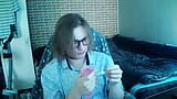 Unpacking my first dildo on webcam snapshot 5