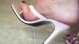 Cum in thong sandals snapshot 3