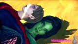 Futa Shehulk neukt Spiderman na een gevecht - futa op man snapshot 4