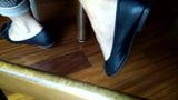 flats shoeplay Sara Black Flats shoeplay Day 1 1080p snapshot 2