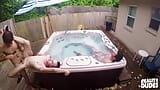 Dark-haired Valentino Lets His Horny Bf Tim Hanes Fuck Him Next To The Hot Tub - REALITY DUDES snapshot 16