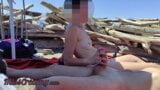 Risky Blowjob on the Canary Beach Almost caught - MissCreamy snapshot 15