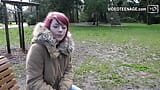 Schattig 18-jarig meisje doet lingerie video-casting snapshot 4