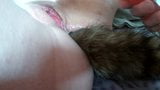 Pussy eating and masturbation with fox tail snapshot 2